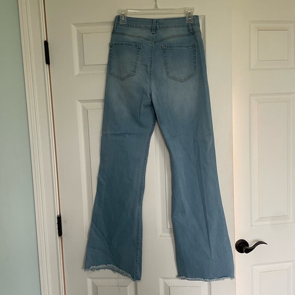 Wax Jean Blue Flare Women's Jeans Size 7 - Picture 2 of 3
